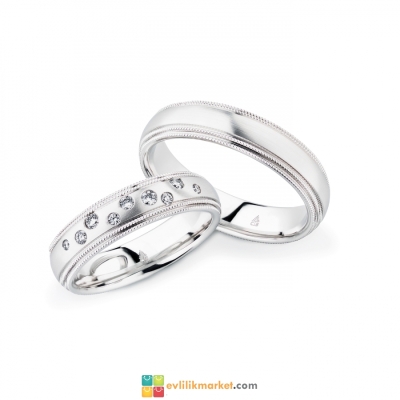 Galaksi Taşlı Alyans 3,5 gr - Gelin Damat Alyans