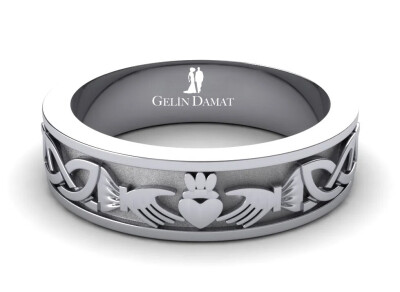 Taçlı Özel Altın Alyans 10 Gram - Gelin Damat Alyans