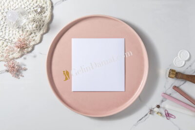 Tasarlanabilir Beyaz Zarf - GD7162 - Gelin Damat