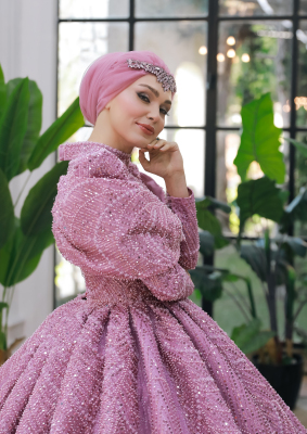 Tesettürlü Nişanlık Modelleri - 1002 - 