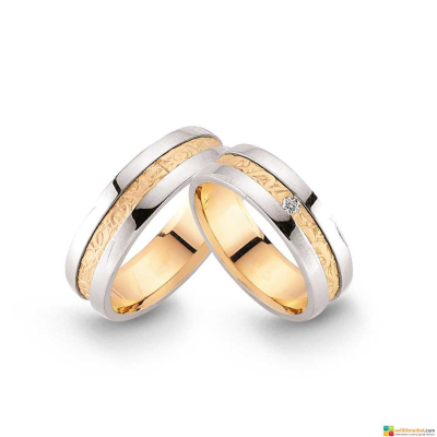 Desenli Alyans Modeli - 6,1 MM 7 GRAM - Gelin Damat Alyans