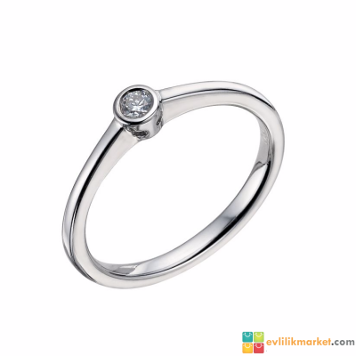 Ucuz Tektaş Pırlanta Yüzük - 