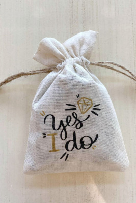 Yes I Do Baskılı Kese - 1003 - Gelin Damat