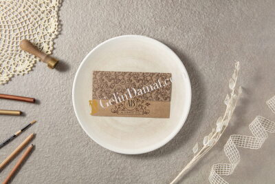 Zarif Desenli Modern Davetiye - GD7144 - Gelin Damat