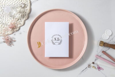Zarif Monogramlı Zarf - GD7161 - Gelin Damat
