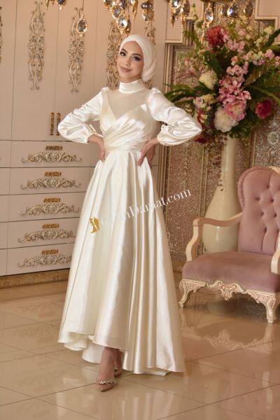 Beyaz Tesettür Abiye Zemheri - 1